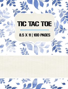 Paperback Tic Tac Toe: Tic Tac Toe Notebook, 100 Pages, Soft Matte Cover, 8.5 x 11 Book