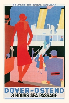 Paperback Vintage Journal Belgian National Railway Poster Book