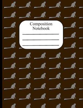 Composition Notebook: Ring-tailed Lemur Polka Dot Wide Ruled Composition Book - 120 Pages - 60 Sheets
