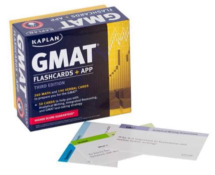 Cards Kaplan GMAT Flashcards + App Book