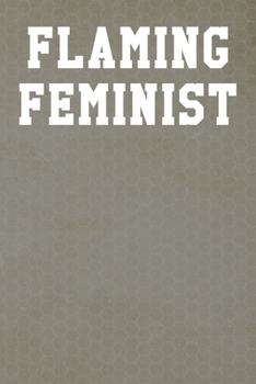 Flaming Feminist: Graph Paper Notebook 6”x9” 120 Pages