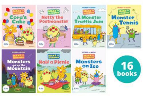 Paperback Oxford University Press, USA Stories for Maths KS1 Make it Monsters (16 book pack). Book