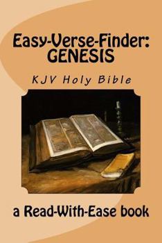 Paperback Easy-Verse-Finder: Genesis KJV Holy Bible (a Read-With-Ease Book) Book