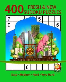 Paperback Sudoku: 400 Fresh & New Sudoku Puzzles (Easy, Medium, Hard, Very Hard) Book