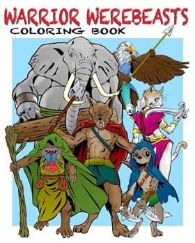 Paperback Warrior Werebeasts: Coloring Book