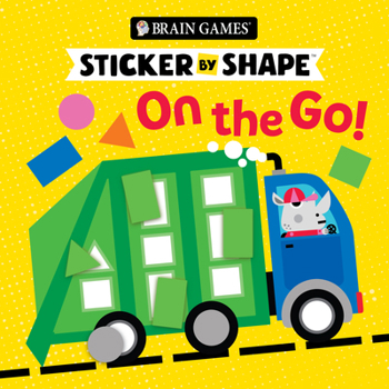 Paperback Brain Games - Sticker by Shape: On the Go! (for Kids Ages 3-6) Book