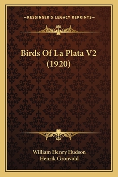 Paperback Birds Of La Plata V2 (1920) Book