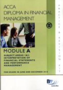 Paperback Diploma in Financial Management (DipFM) - Module A: Revision Kit Book