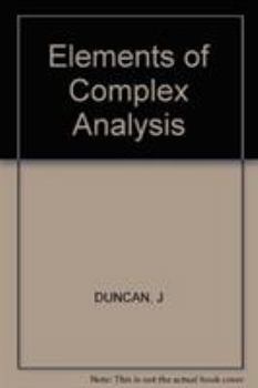 Paperback Elements of Complex Analysis [Unqualified] Book