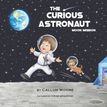 Paperback The Curious Astronaut Moon Mission Book