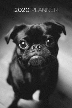 Pug Planner: 2020 diary: Increase productivity, improve time management, reach your goals: Beautiful pug: Modern artistic photography style cover design