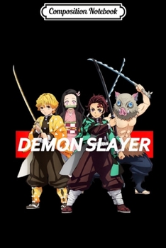 Paperback Composition Notebook: Demon Slayer Kimetsu Anime Merch Journal/Notebook Blank Lined Ruled 6x9 100 Pages Book