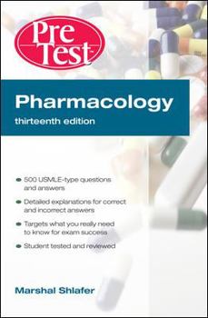 Paperback Pharmacology: PreTest Self-Assessment and Review Book