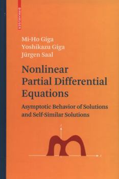 Hardcover Nonlinear Partial Differential Equations: Asymptotic Behavior of Solutions and Self-Similar Solutions Book