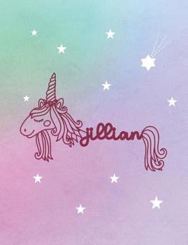 Paperback Jillian: Unicorn Name Notebook Book