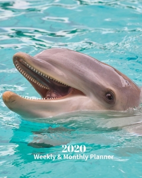 Paperback 2020 Weekly and Monthly Planner: Dolphin Marine Life - Monthly Calendar with U.S./UK/ Canadian/Christian/Jewish/Muslim Holidays- Calendar in Review/No Book