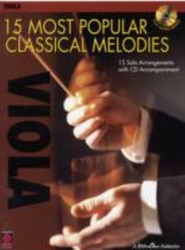 Paperback 15 Most Popular Classical Melodies: Viola Book