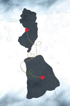 Paperback New Jersey & Rhode Island: Long Distance Out of State Notebook - Blank Lines Book
