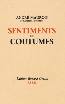 Paperback Sentiments et coutumes [French] Book