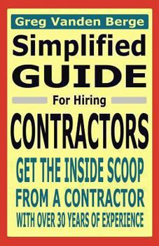 Paperback Simplified Guide For Hiring Contractors Book