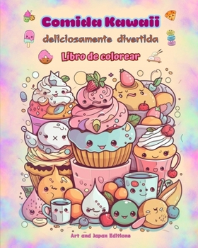 Paperback Comida Kawaii deliciosamente divertida Libro de colorear Simpáticos diseños kawaii para amantes de la comida: Imágenes gastronómicas de arte kawaii pa [Spanish] Book