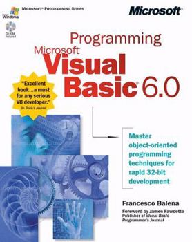 Paperback Programming Microsoft Visual Basic 6.0 [With CDROM] Book
