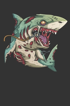 2020 Week To View Dated Planner Diary: 6x9 Inches Paperback Halloween Zombie Shark