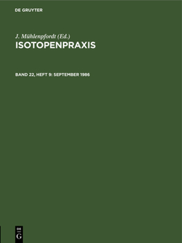 Hardcover 9/1/86 [German] Book