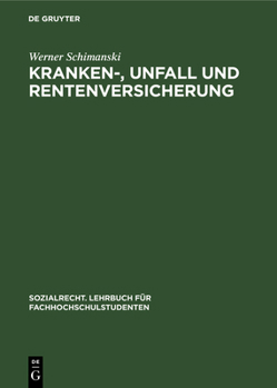 Hardcover Kranken-, Unfall Und Rentenversicherung [German] Book