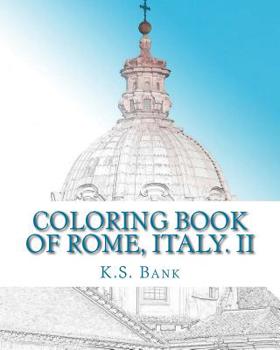 Paperback Coloring Book of Rome, Italy. II Book