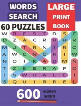 Paperback Word Search Puzzle: Large print Book