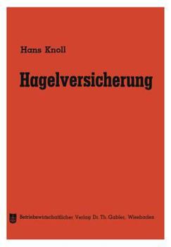 Paperback Hagelversicherung [German] Book