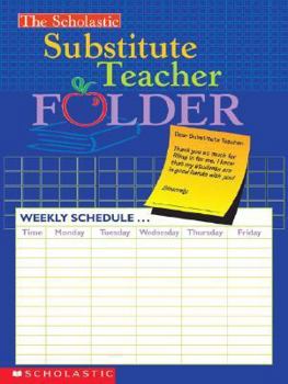 Office Product The the Scholastic Substitute Teacher Folder Book