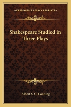 Paperback Shakespeare Studied in Three Plays Book