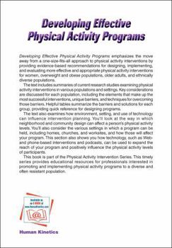 Developing Effective Physical Activity Programs (Physical Activity Intervention Series)