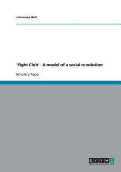 Paperback 'Fight Club' - A model of a social revolution Book