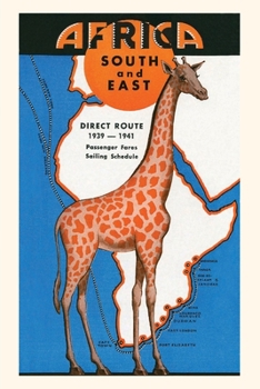 Paperback Vintage Journal Map of South-East Africa Book