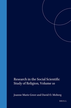 Hardcover Research in the Social Scientific Study of Religion, Volume 10 Book