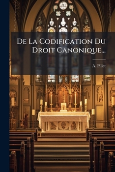 Paperback De La Codification Du Droit Canonique... [French] Book