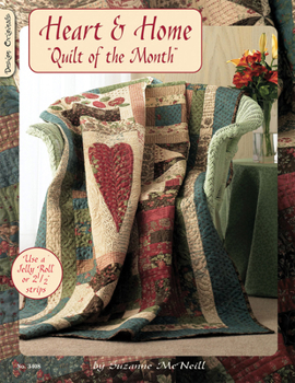 Paperback Heart & Home: Quilt Of The Month Book