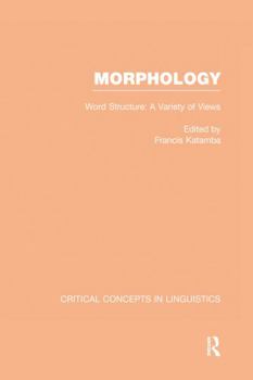 Hardcover Morphology: Crit Concep Ling V1 Book