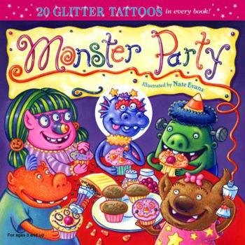 Paperback Monster Party [With 20 Tattoos] Book