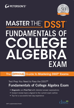 Paperback Master the Dsst Fundamentals of College Algebra Exam Book