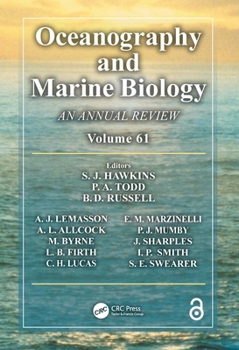 Hardcover Oceanography and Marine Biology: An Annual Review. Volume 61 Book