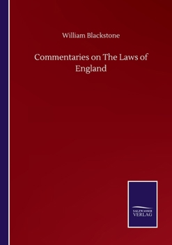 Paperback Commentaries on The Laws of England Book