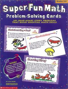 Paperback Super-Fun Math Problem-Solving Cards (Grades 3-6) Book