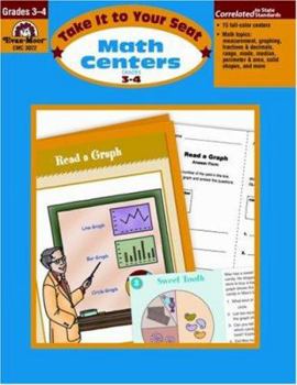 Paperback Math Centers Grades 3-4: EMC 3022 Book