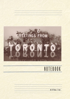 Paperback Vintage Lined Notebook Greetings from Toronto Book
