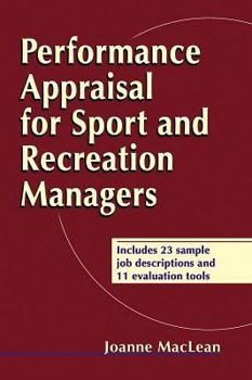 Paperback Performance Appraisal for Sport and Recreation Managers Book