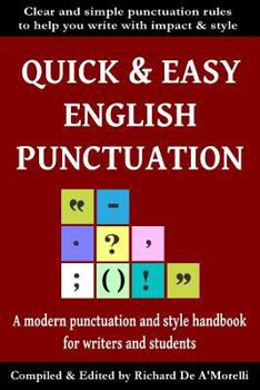 Paperback Quick & Easy English Punctuation Book